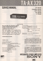 Sony TA-AX320 - Service Manual 
